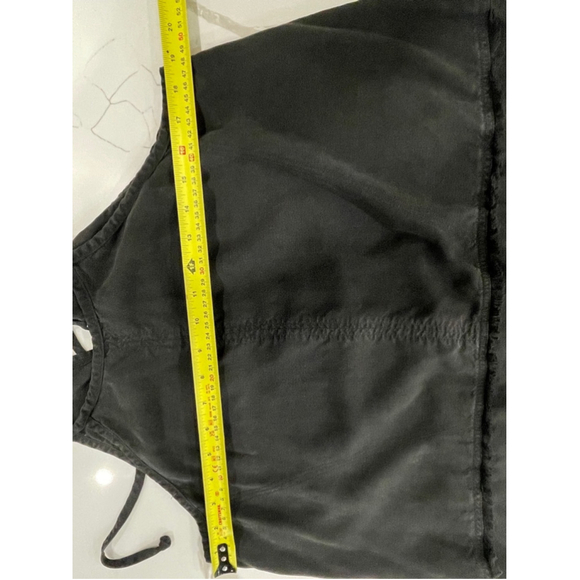 Bella Dahl Womens Frayed Cami Halter Black Tank Top Size M Grunge Goth Whitchy - Picture 7 of 8